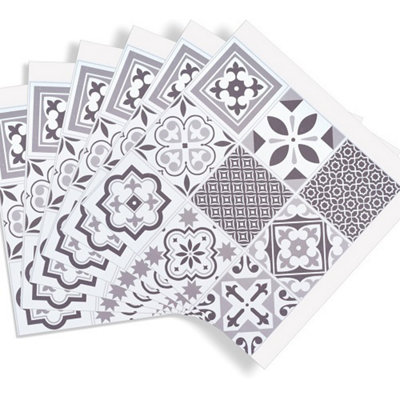 d-c-fix Oriental Tiles Self Adhesive Vinyl Wall Tiles Pack of 6 (0.56sqm)