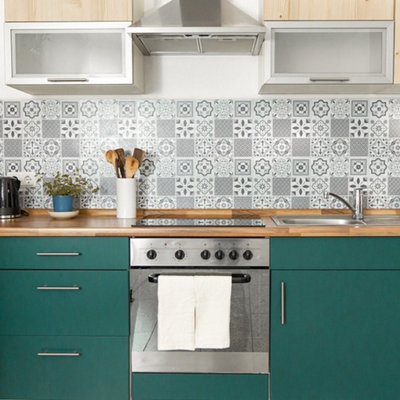 d-c-fix Oriental Tiles Self Adhesive Vinyl Wall Tiles Pack of 6 (0.56sqm) - 5