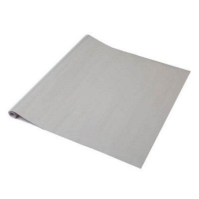 d-c-fix Plain Glossy Light Grey Self Adhesive Vinyl Wrap Film for Kitchen Doors and Furniture 2m(L) 67.5cm(W)