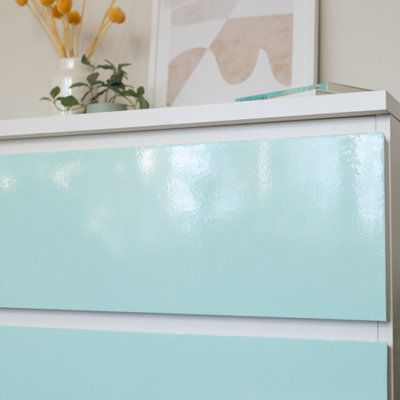 d-c-fix Plain Glossy Mint Green Self Adhesive Vinyl Wrap Film for Kitchen Doors and Furniture 2m(L) 67.5cm(W)