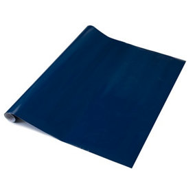 d-c-fix Plain Glossy Navy Blue Self Adhesive Vinyl Wrap Film for Kitchen Doors and Furniture 2m(L) 67.5cm(W)