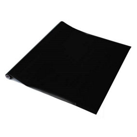 d-c-fix Plain Matt Black Self Adhesive Vinyl Wrap Film for Kitchen Doors and Furniture 10m(L) 45cm(W)