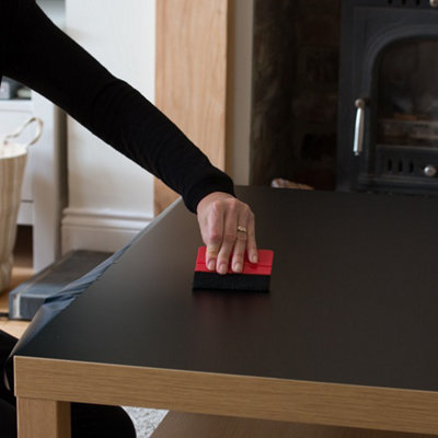 Black vinyl on sale kitchen chairs