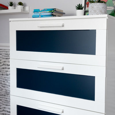 d-c-fix Plain Matt Midnight Navy Blue Self Adhesive Vinyl Wrap Film for Kitchen Doors and Furniture 15m(L) 67.5cm(W)