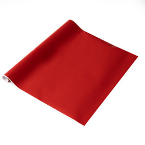 d-c-fix Plain Matt Red Self Adhesive Vinyl Wrap Film for Furniture and Crafts 1m(L) 45cm(W)
