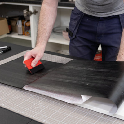 d-c-fix Premium Quadro Black Textured Self Adhesive Vinyl Wrap