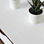 d-c-fix Premium Quadro White Textured Self Adhesive Vinyl Wrap Film for Kitchen Doors and Furniture 1.5m(L) 67.5cm(W) pk 6 rolls