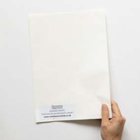 d-c-fix Premium Quadro White Textured Self Adhesive Vinyl Wrap Film for Kitchen Doors and Furniture A4 Sample 297mm(L) 210mm(W)