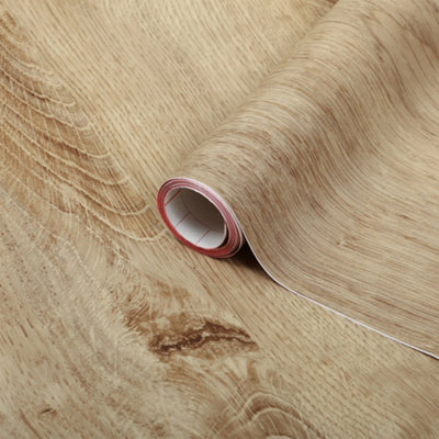 D-C-Fix Ribbeck Oak Wood Self-adhesive Furniture Wrap (L)15m (W)675mm