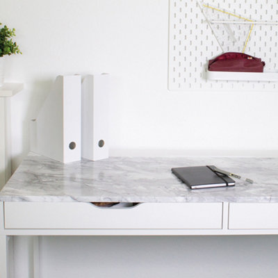 D-c-fix Romeo Grey Marble (5605) Sticky Back Furniture Wrap (L)15m (W)90cm