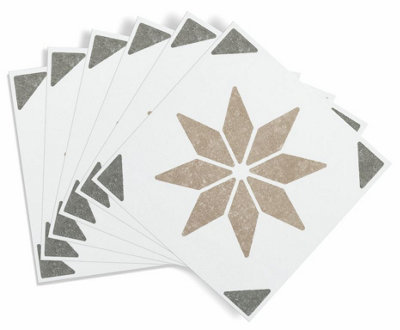 d-c-fix - Self Adhesive Wall Tile Alia Olive - 15cm x 15cm / Pack Of 6