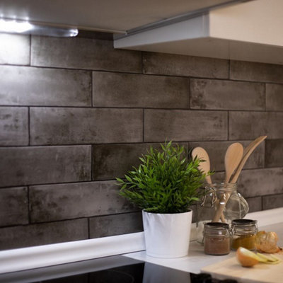 d-c-fix Slate Bricks Asmant 3D Splashback Wallpaper for Kitchen and Bathroom 4m(L) 67.5cm(W)