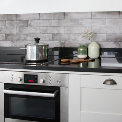d-c-fix Slate Bricks Asmant 3D Splashback Wallpaper for Kitchen and Bathroom 4m(L) 67.5cm(W)
