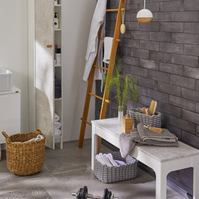 d-c-fix Slate Bricks Asmant 3D Splashback Wallpaper for Kitchen and Bathroom 4m(L) 67.5cm(W)