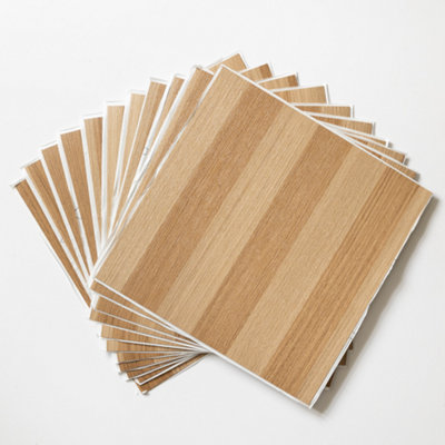 d-c-fix Slats 30.48 x 30.48cm Self-adhesive Vinyl Floor Tiles Pack 22 (2sqm)