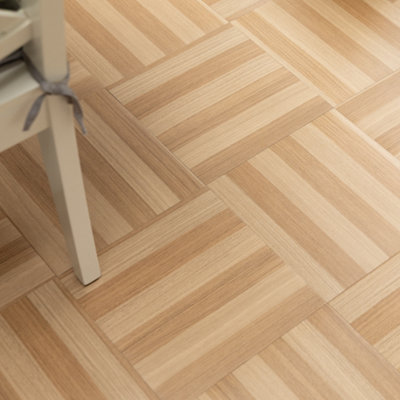 d-c-fix Slats 30.48 x 30.48cm Self-adhesive Vinyl Floor Tiles Pack 22 (2sqm)