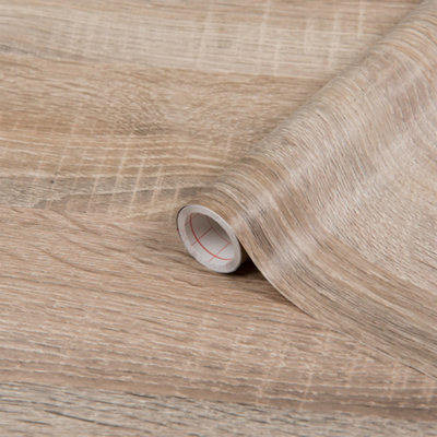 D-c-fix Sonoma Light Oak Wood (5595) Sticky Back Furniture Wrap (L)5m (W)90cm