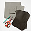 d-c-fix Stone Black Slate Matt Self Adhesive Vinyl A4 Craft Pack (10 sheets)