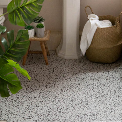 d-c-fix Terrazzo Self Adhesive Vinyl Floor Tiles Pack of 33 (3sqm)