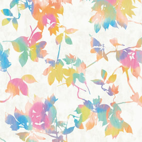 D-C-Fix Velvet Embossed Floral Tropic (0102) Sticky Backed Vinyl (L)120cm (W)45cm