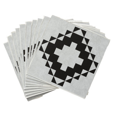d-c-fix Victorian Tiles Self Adhesive Vinyl Floor Tiles Pack of 11 (1sqm)