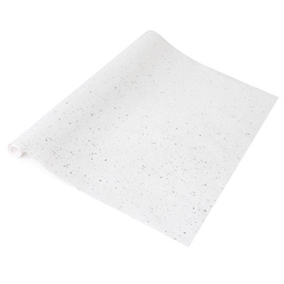 d-c-fix White Granite Quartz Matt Self Adhesive Vinyl Wrap Film for Kitchen Worktops and Furniture 10m(L) 67.5cm(W)