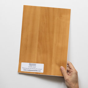 d-c-fix Woodgrain Alder Light Self Adhesive Vinyl Wrap Film for Kitchen Doors and Worktops A4 Sample 297mm(L) 210mm(W)