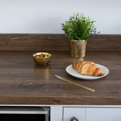 d-c-fix Woodgrain Flagstaff Oak Self Adhesive Vinyl Wrap Film for Kitchen Doors and Worktops 10m(L) 67.5cm(W)