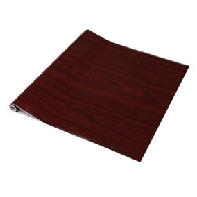 d-c-fix Woodgrain Mahogany Self Adhesive Vinyl Wrap Film for Kitchen Doors and Worktops 10m(L) 67.5cm(W)