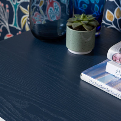 d-c-fix Woodgrain Midnight Navy Self Adhesive Vinyl Wrap Film for Kitchen Doors and Worktops 15m(L) 67.5cm(W) - 4