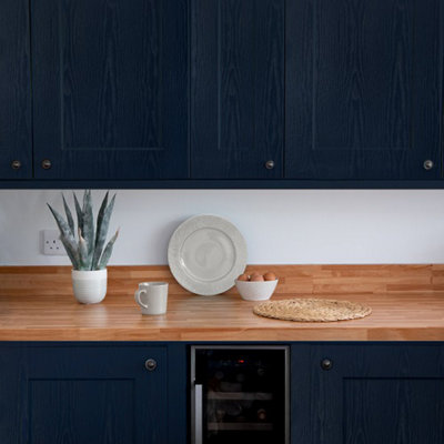 d-c-fix Woodgrain Midnight Navy Self Adhesive Vinyl Wrap Film for Kitchen Doors and Worktops 1m(L) 67.5cm(W)