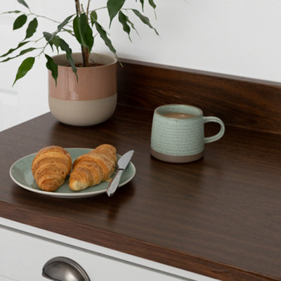 d-c-fix Woodgrain Oak Dark Self Adhesive Vinyl Wrap Film for Kitchen ...