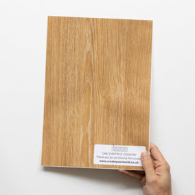 d-c-fix Woodgrain Oak Sheffield Country Self Adhesive Vinyl Wrap Film for Kitchen Doors and Worktops A4 Sample 297mm(L) 210mm(W)