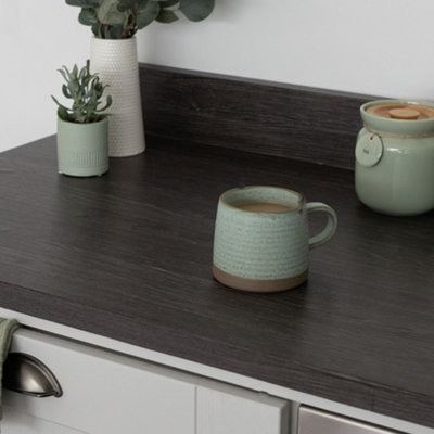 d-c-fix Woodgrain Oak Sheffield Umbra Self Adhesive Vinyl Wrap Film for Kitchen Doors and Worktops 1m(L) 90cm(W) - 4