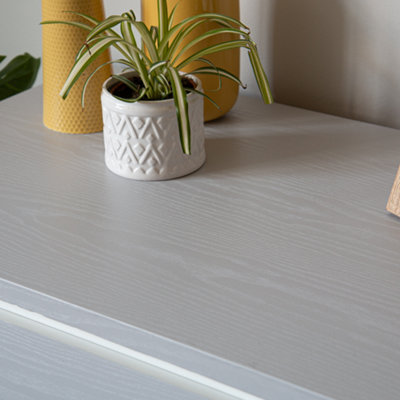 d-c-fix Woodgrain Padstow Grey Self Adhesive Vinyl Wrap Film for Kitchen Doors and Worktops 10m(L) 67.5cm(W) - 5