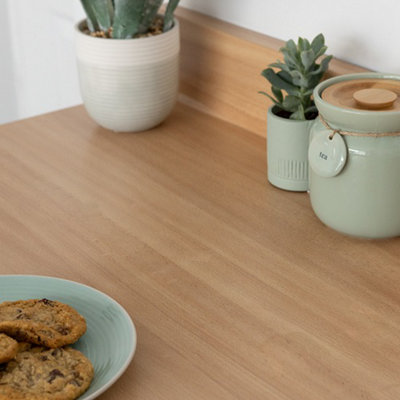 d-c-fix Woodgrain Planked Beech Self Adhesive Vinyl Wrap Film for Kitchen Doors and Worktops A4 Sample 297mm(L) 210mm(W) - 3