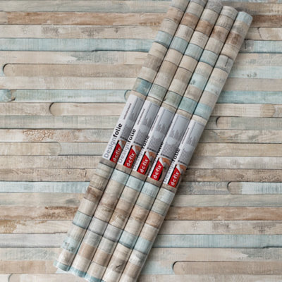 d-c-fix Woodgrain Rio Ocean Self Adhesive Vinyl Wrap Film for Kitchen Doors and Worktops 2m(L) 67.5cm(W) pack of 5 rolls