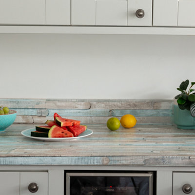 d-c-fix Woodgrain Rio Ocean Self Adhesive Vinyl Wrap Film for Kitchen Doors and Worktops 2m(L) 67.5cm(W)