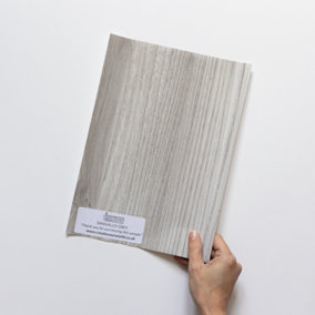 d-c-fix Woodgrain Sangallo Grey Self Adhesive Vinyl Wrap Film for Kitchen Doors and Worktops A4 Sample 297mm(L) 210mm(W)