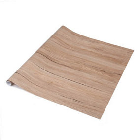 d-c-fix Woodgrain Sanremo Oak Sand Self Adhesive Vinyl Wrap Film for Kitchen Doors and Worktops 10m(L) 90cm(W)