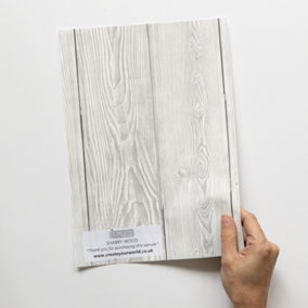 d-c-fix Woodgrain Shabby Wood Self Adhesive Vinyl Wrap Film for Kitchen Doors and Worktops A4 Sample 297mm(L) 210mm(W)