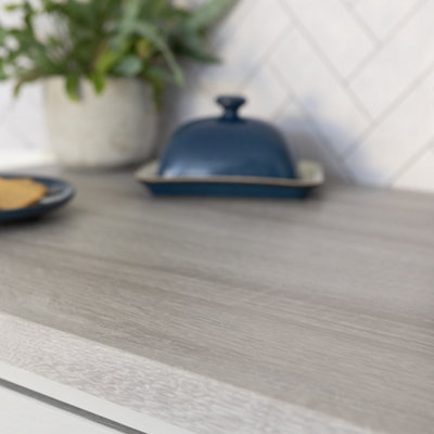 d-c-fix Woodgrain Sonoma Oak Grey Self Adhesive Vinyl Wrap Film for Kitchen Doors and Furniture 2m(L) 67.5cm(W) - 3