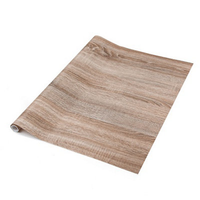 d-c-fix Woodgrain Sonoma Oak Light Self Adhesive Vinyl Wrap Film for Kitchen Doors and Worktops 5m(L) 67.5cm(W)