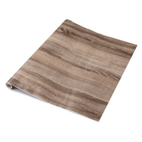 d-c-fix Woodgrain Sonoma Oak Truffel Self Adhesive Vinyl Wrap Film for Kitchen Doors and Worktops 15m(L) 90cm(W)
