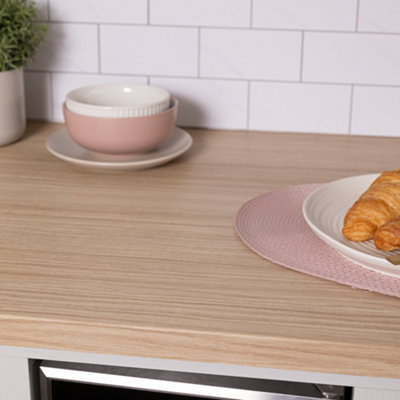 d-c-fix Woodgrain Tropea Oak Nature Self Adhesive Vinyl Wrap Film for Kitchen Doors and Worktops 5m(L) 67.5cm(W)
