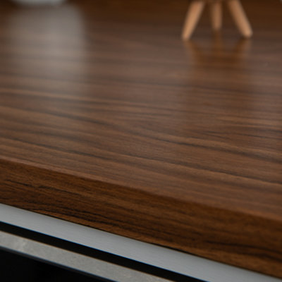 d-c-fix Woodgrain Walnut Medium Self Adhesive Vinyl Wrap Film for Kitchen Doors and Worktops 1m(L) 90cm(W) - 5
