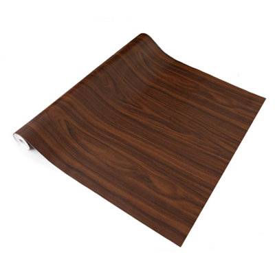 d-c-fix Woodgrain Walnut Self Adhesive Vinyl Wrap Film for Kitchen Doors and Worktops 1m(L) 67.5cm(W)