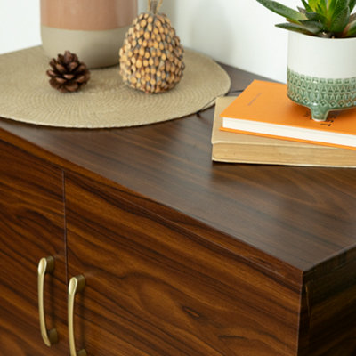 d-c-fix Woodgrain Walnut Self Adhesive Vinyl Wrap Film for Kitchen Doors and Worktops 5m(L) 90cm(W)