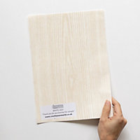 d-c-fix Woodgrain White Ash Self Adhesive Vinyl Wrap Film for Kitchen Doors and Worktops A4 Sample 297mm(L) 210mm(W)