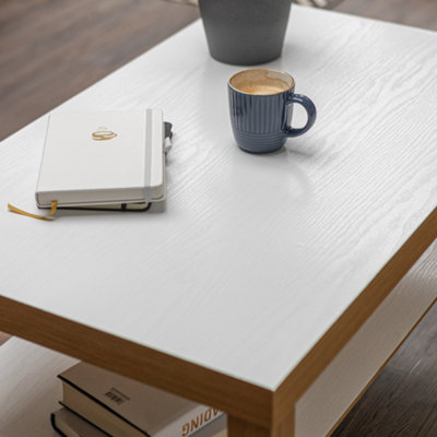 d-c-fix Woodgrain Whitewood Matt Self Adhesive Vinyl Wrap Film for Kitchen Doors and Worktops 5m(L) 90cm(W) - 4
